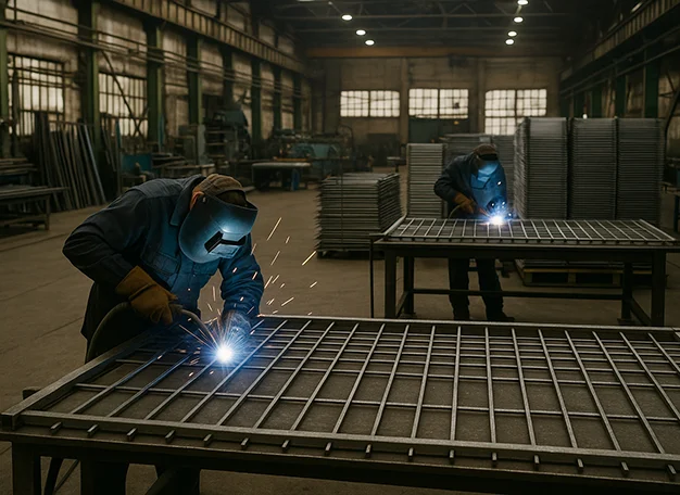 Metal fence panel workers London